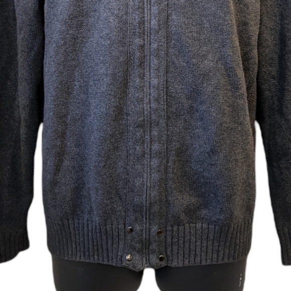 ZEN for Men 100% cotton grey knit cardigan XL - Picture 3 of 6